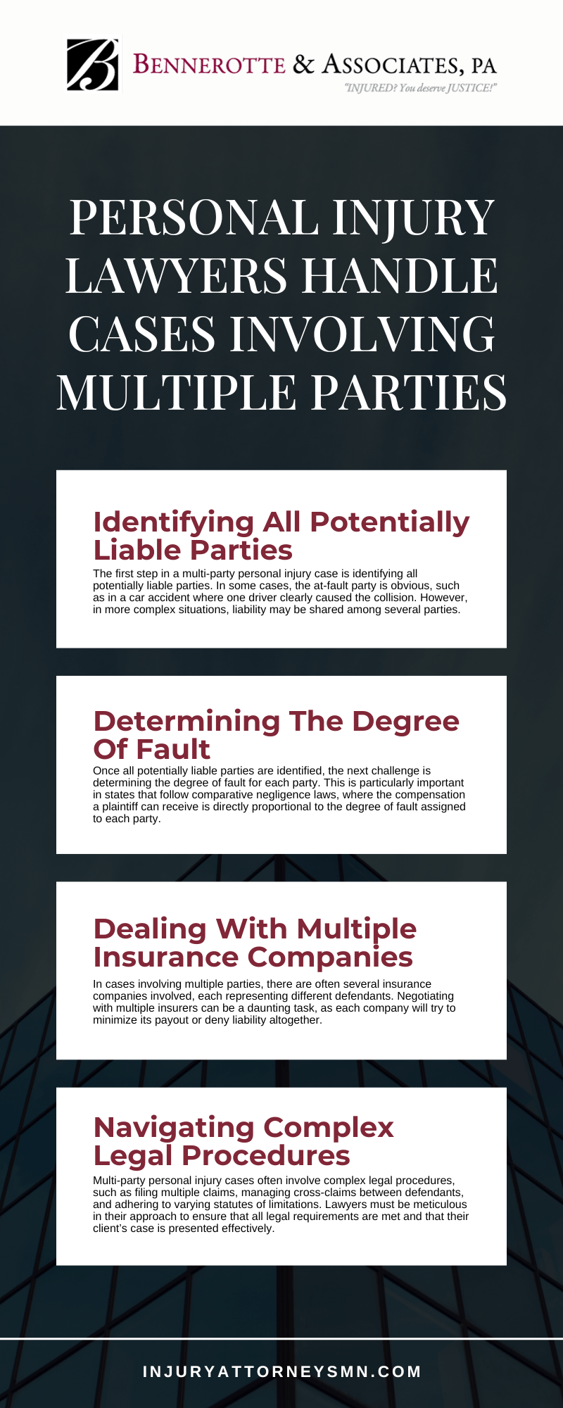 Personal Injury Lawyers Handle Cases Involving Multiple Parties infographic