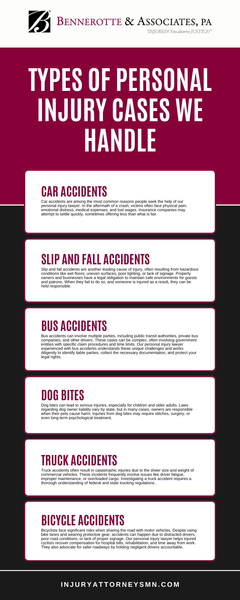personal injury lawyer Rochester, MN Infographic