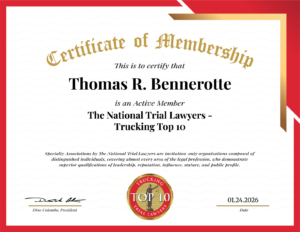 thomas r bennerotte - trucking top 10