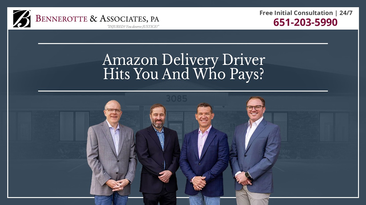Amazon delivery driver hits you and who pays?